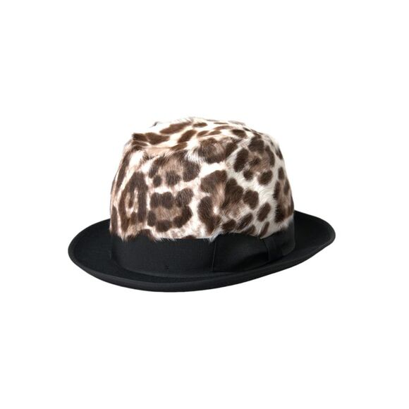 Dolce & Gabbana Multicolor Leopard Women Fedora Women's Hat
